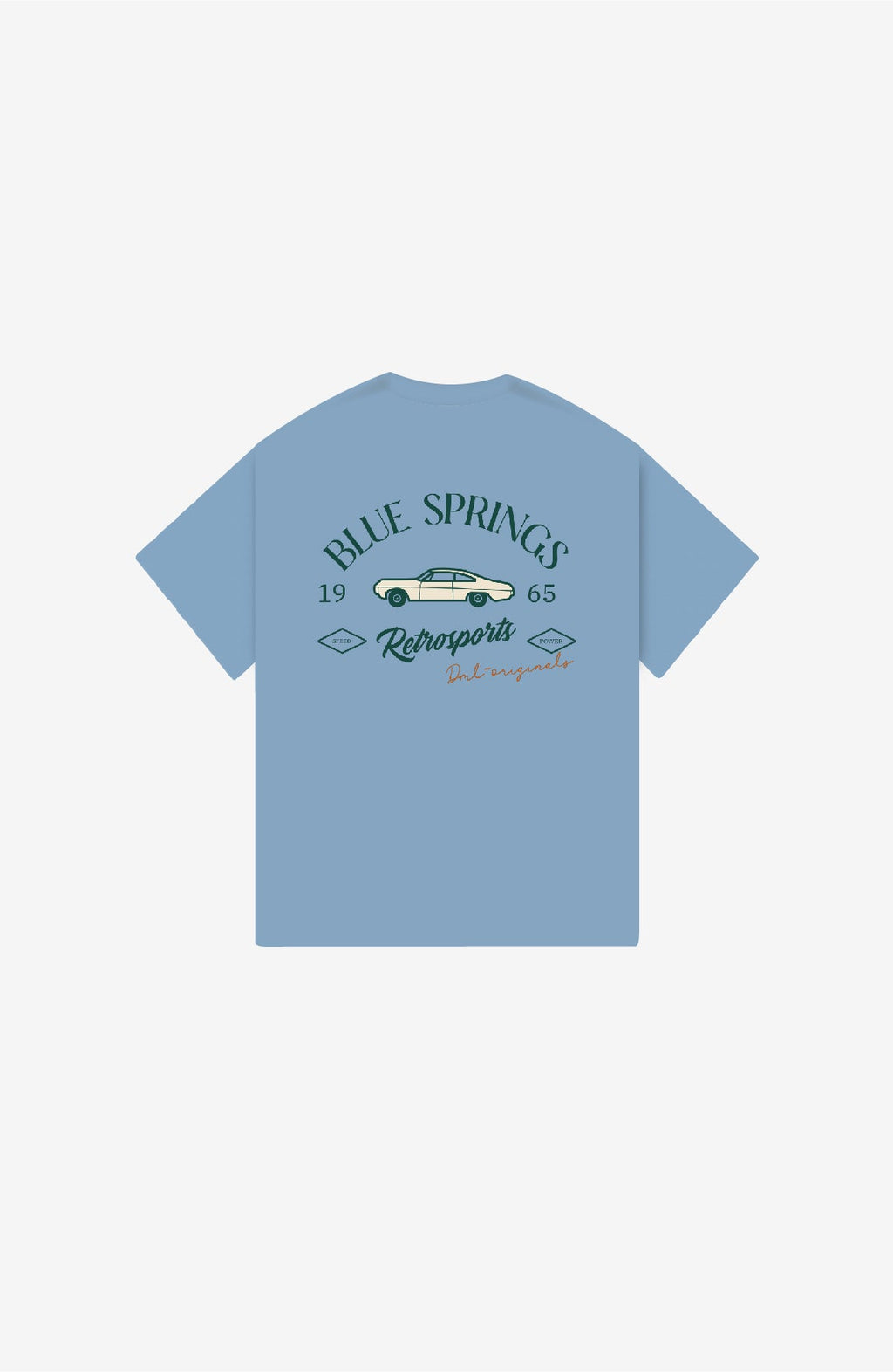 BLUE SPRINGS VINTAGE SKY OVERSIZED T-SHIRT
