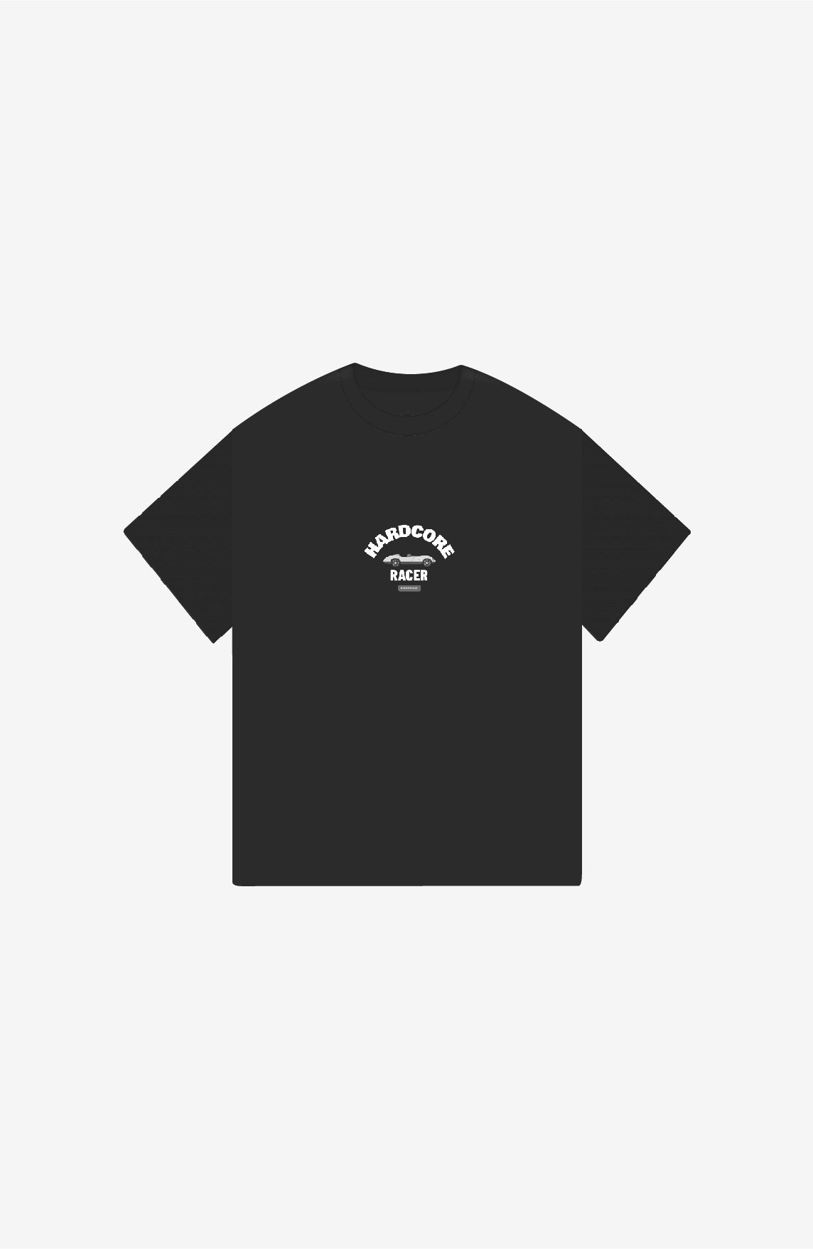 HARDCORE RACER VINTAGE BLACK OVERSIZED T-SHIRT