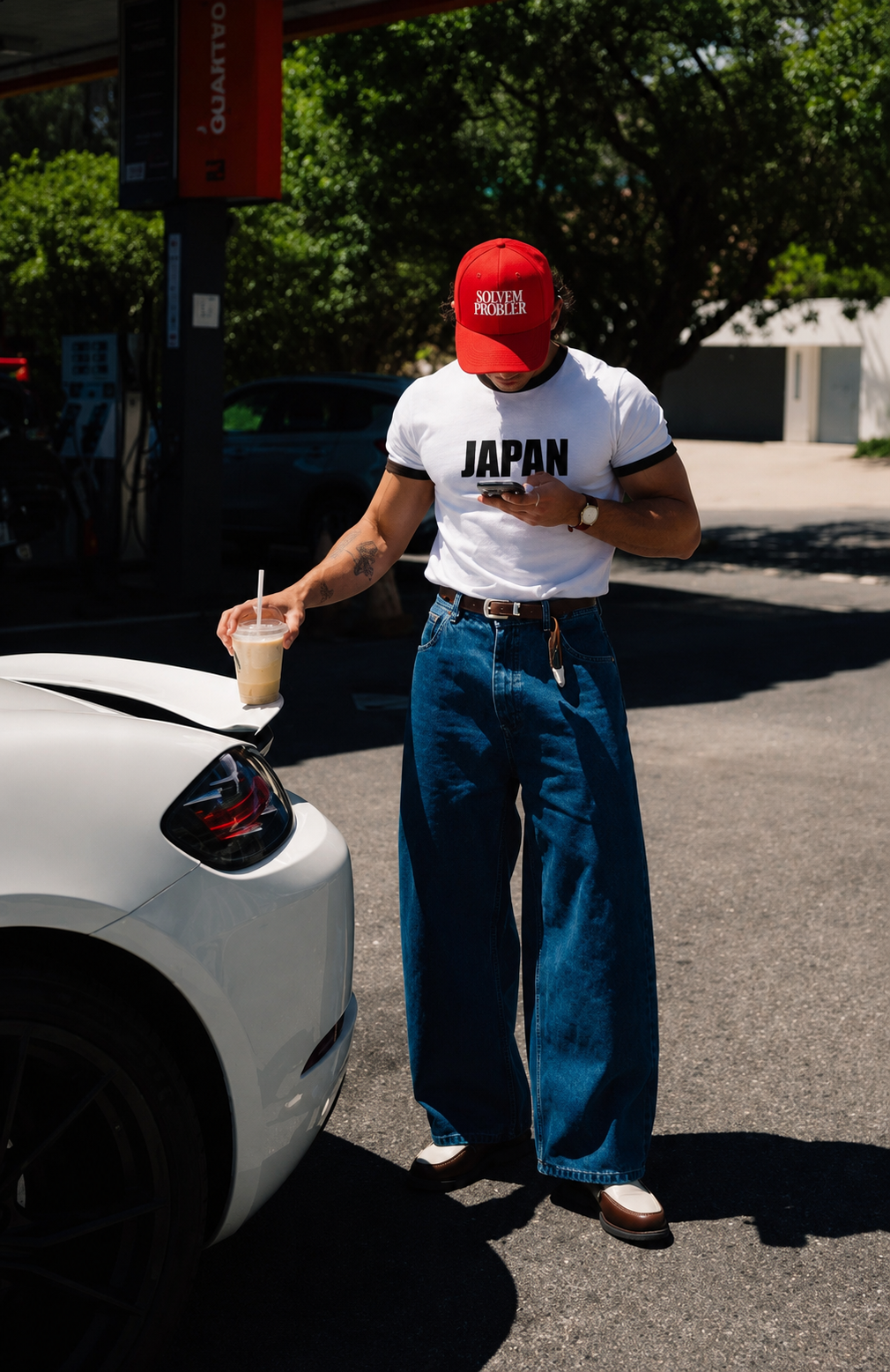 JAPAN UNISEX RINGER TSHIRT