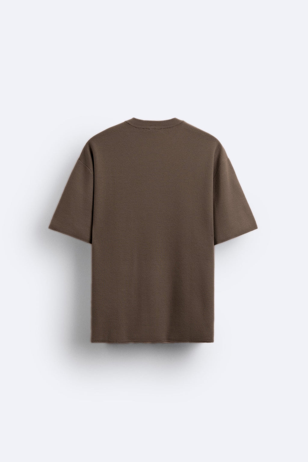 LATTE BROWN PREMIUM LOOP KNIT TERRY OVERSIZED T-SHIRT