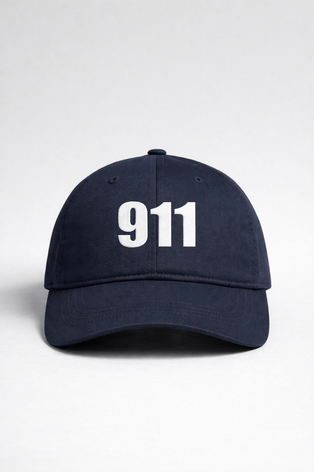 911 EMBROIDERY NAVY BASEBALL CAP