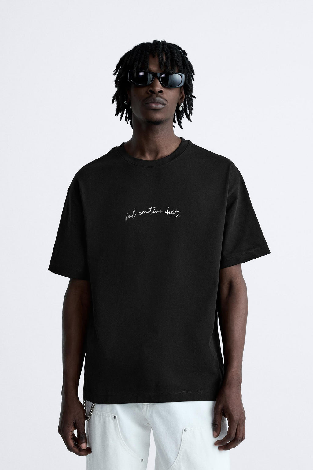 OPERATION DRIFT BLACK PREMIUM LOOP KNIT TERRY OVERSIZED T-SHIRT