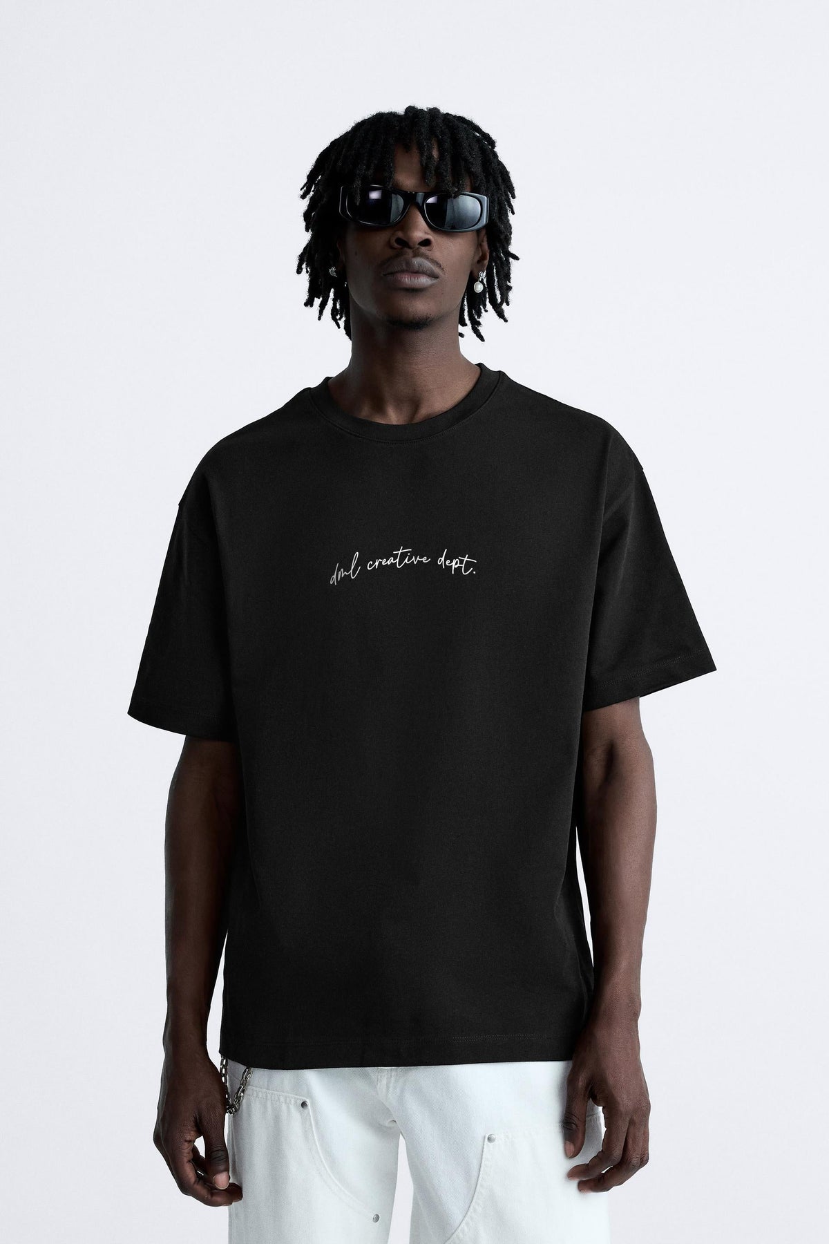 OPERATION DRIFT BLACK PREMIUM LOOP KNIT TERRY OVERSIZED T-SHIRT