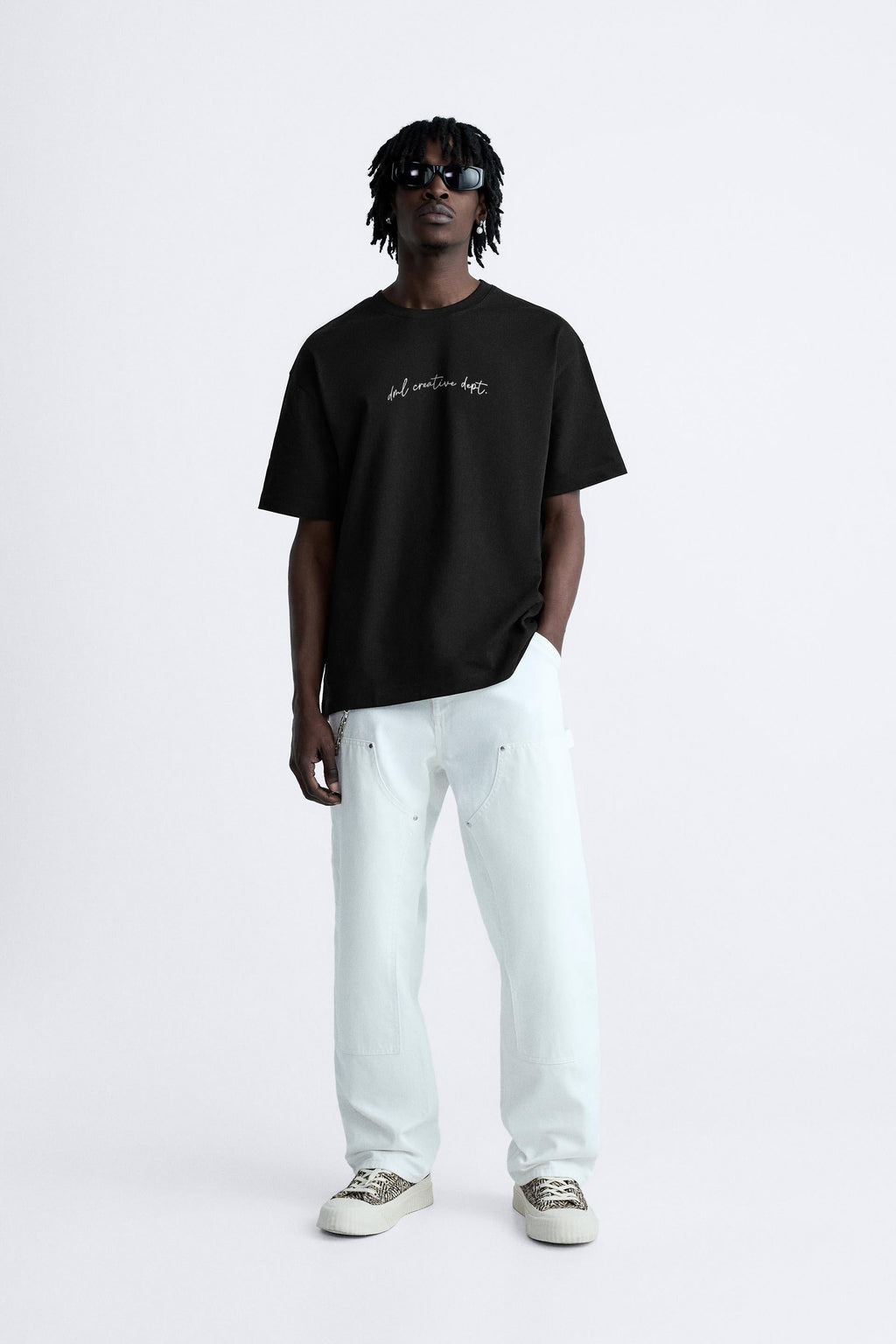 OPERATION DRIFT BLACK PREMIUM LOOP KNIT TERRY OVERSIZED T-SHIRT