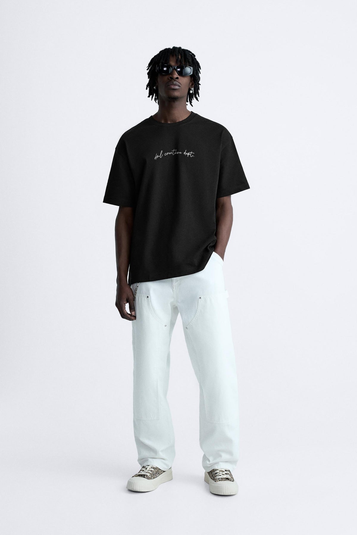 OPERATION DRIFT BLACK PREMIUM LOOP KNIT TERRY OVERSIZED T-SHIRT