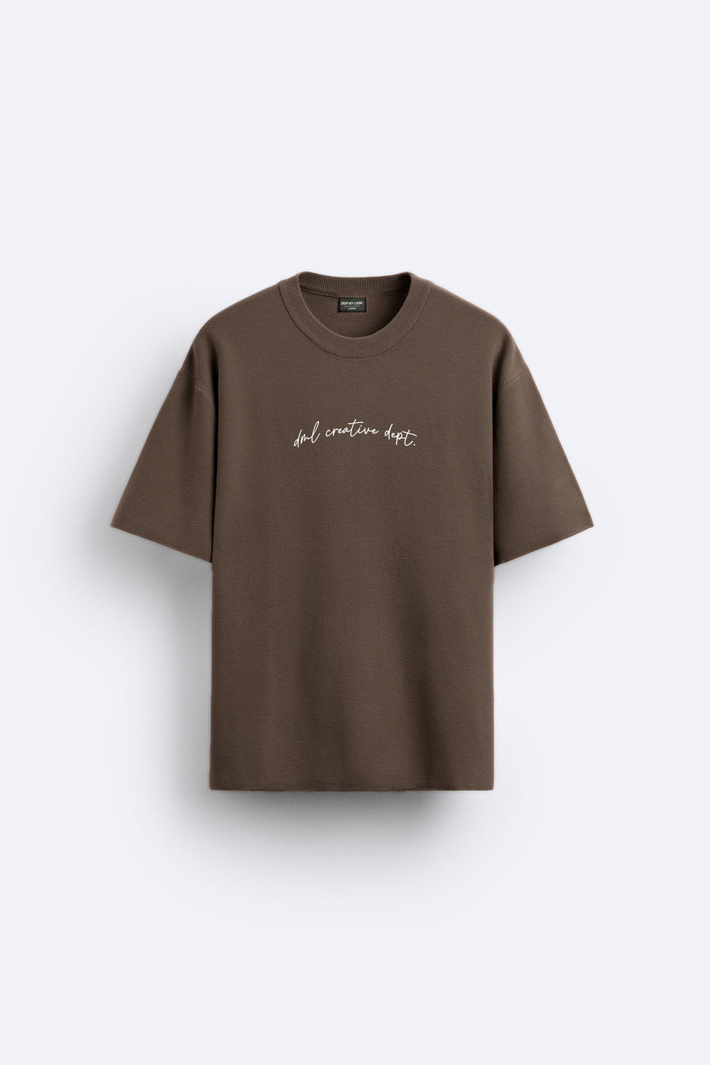 OPERATION DRIFT BROWN PREMIUM LOOP KNIT TERRY OVERSIZED T-SHIRT
