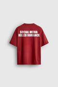 ROMANCE RED OVERSIZED TSHIRT