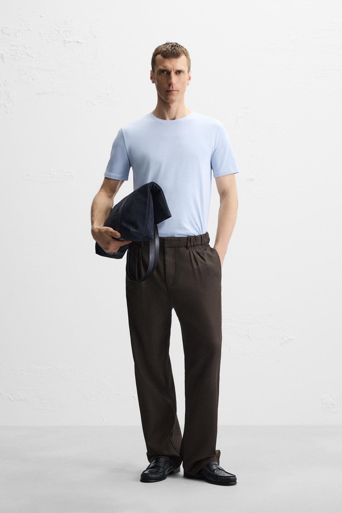 Basic White Stretch Slimfit Tshirt