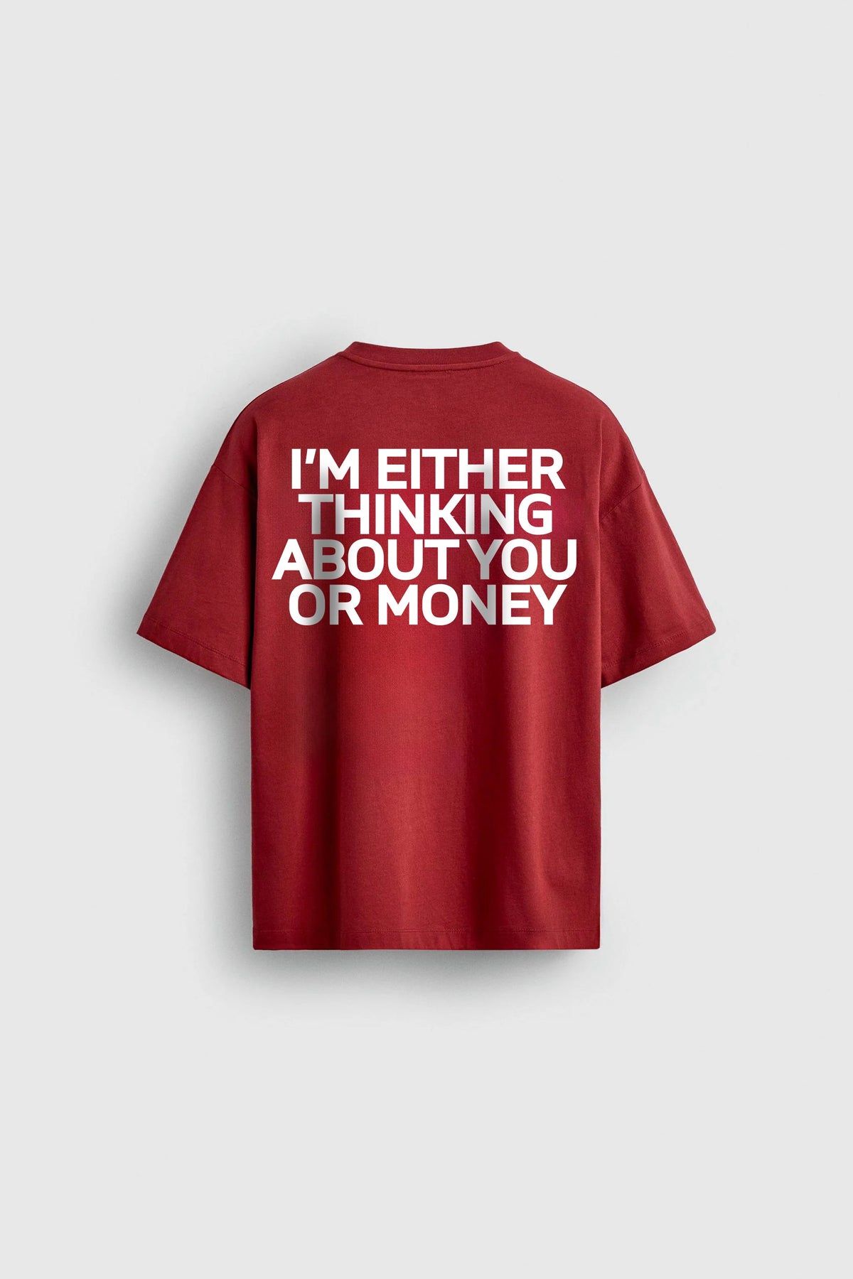 THINKING ABOUT MONEY OVERSIZED TSHIRT