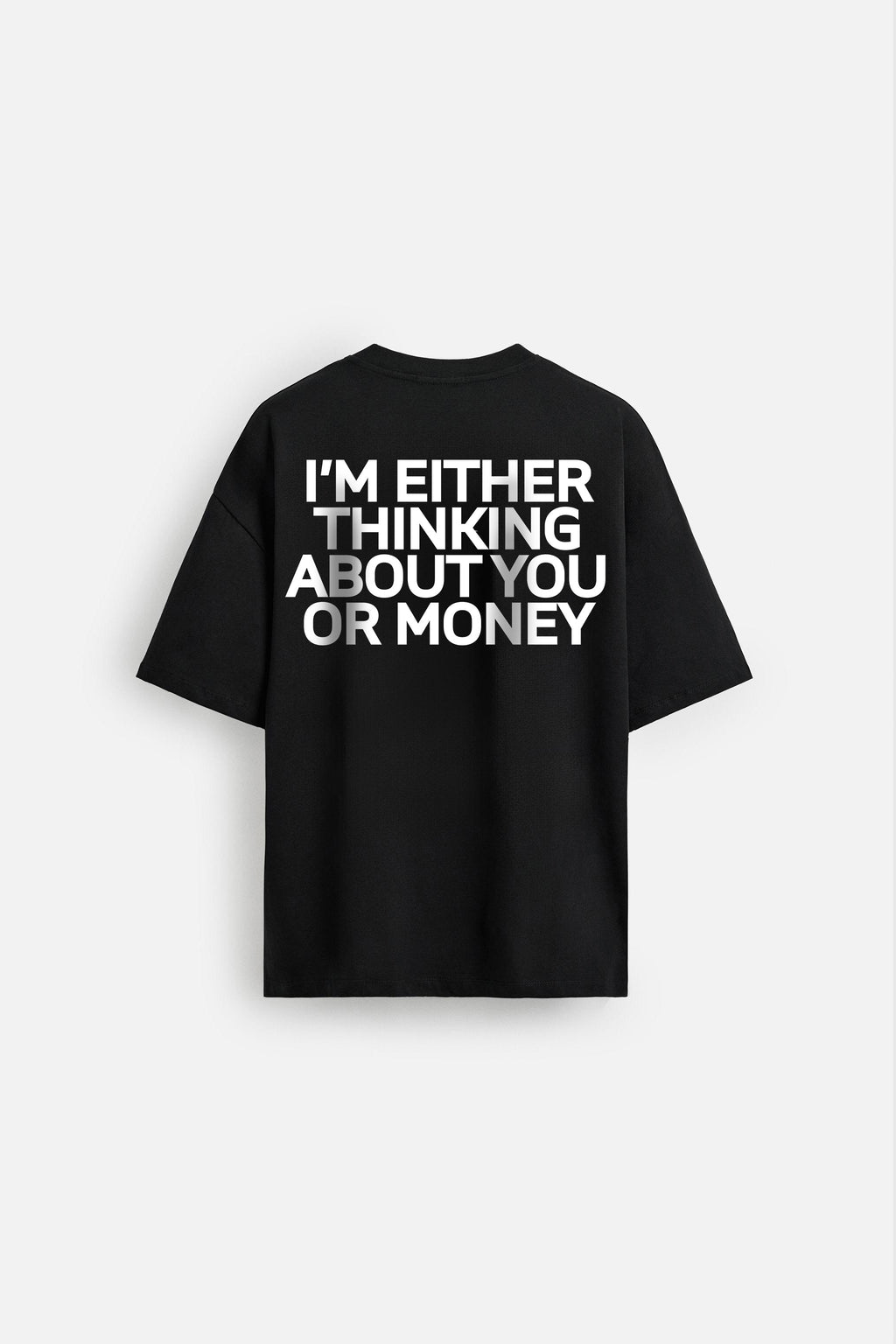 THINKING ABOUT MONEY OVERSIZED TSHIRT