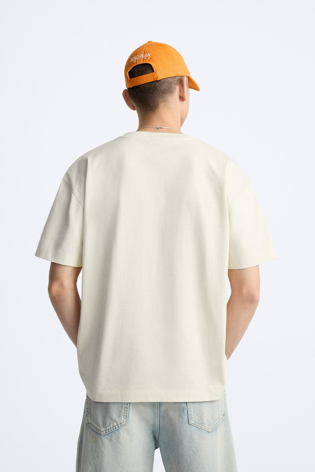 VINTAGE WHITE PREMIUM LOOP KNIT TERRY OVERSIZED T-SHIRT