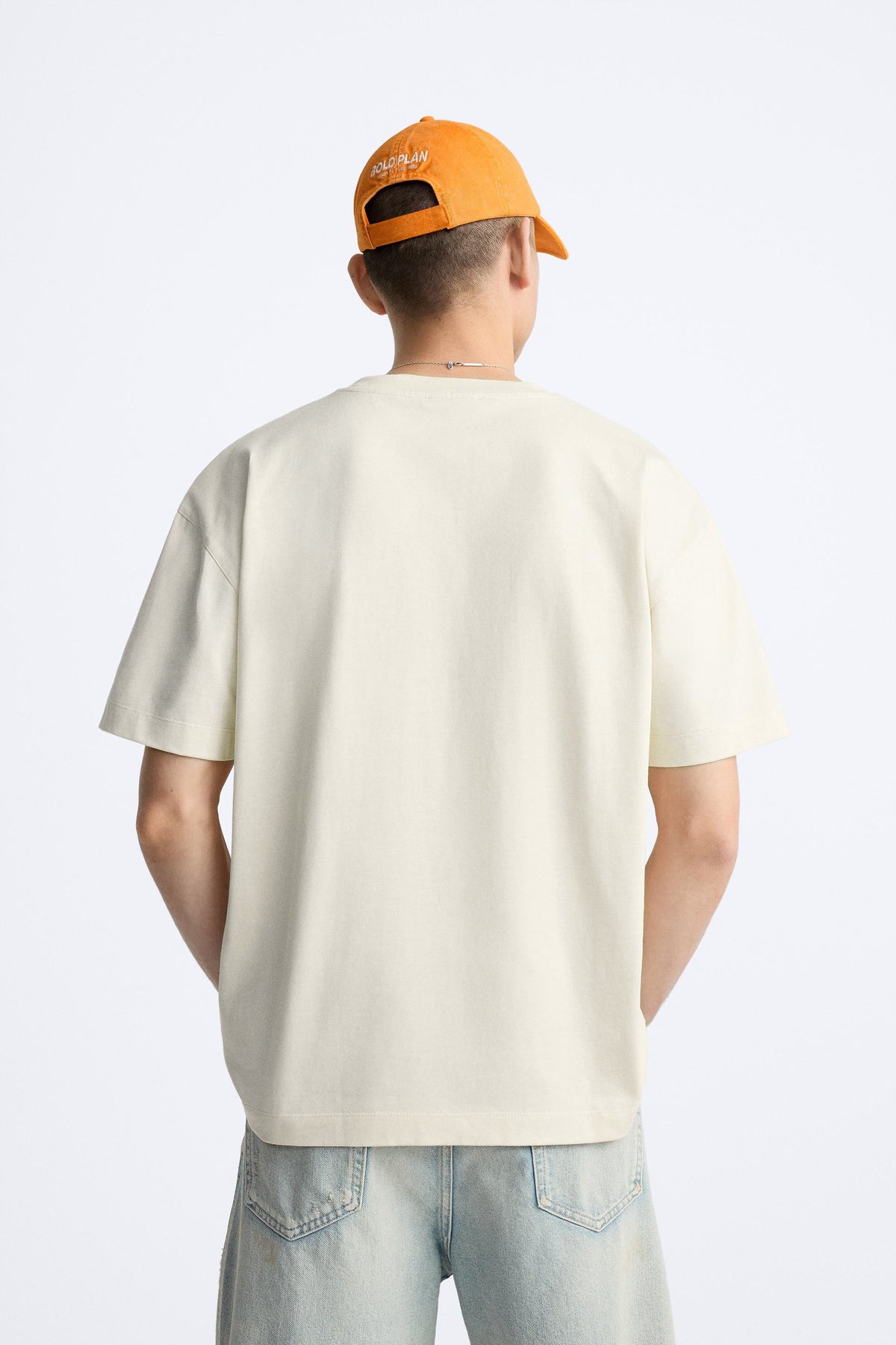 VINTAGE WHITE PREMIUM LOOP KNIT TERRY OVERSIZED T-SHIRT