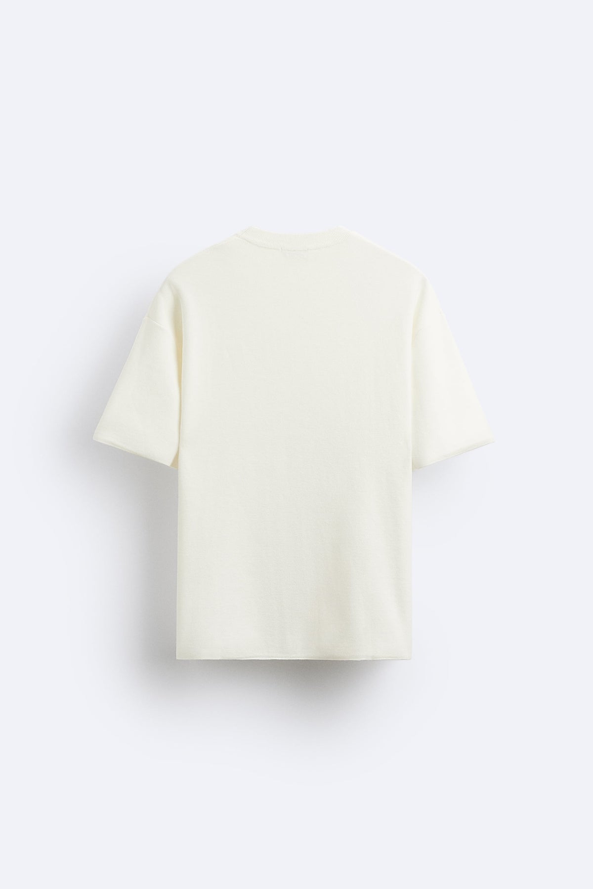 VINTAGE WHITE PREMIUM LOOP KNIT TERRY OVERSIZED T-SHIRT