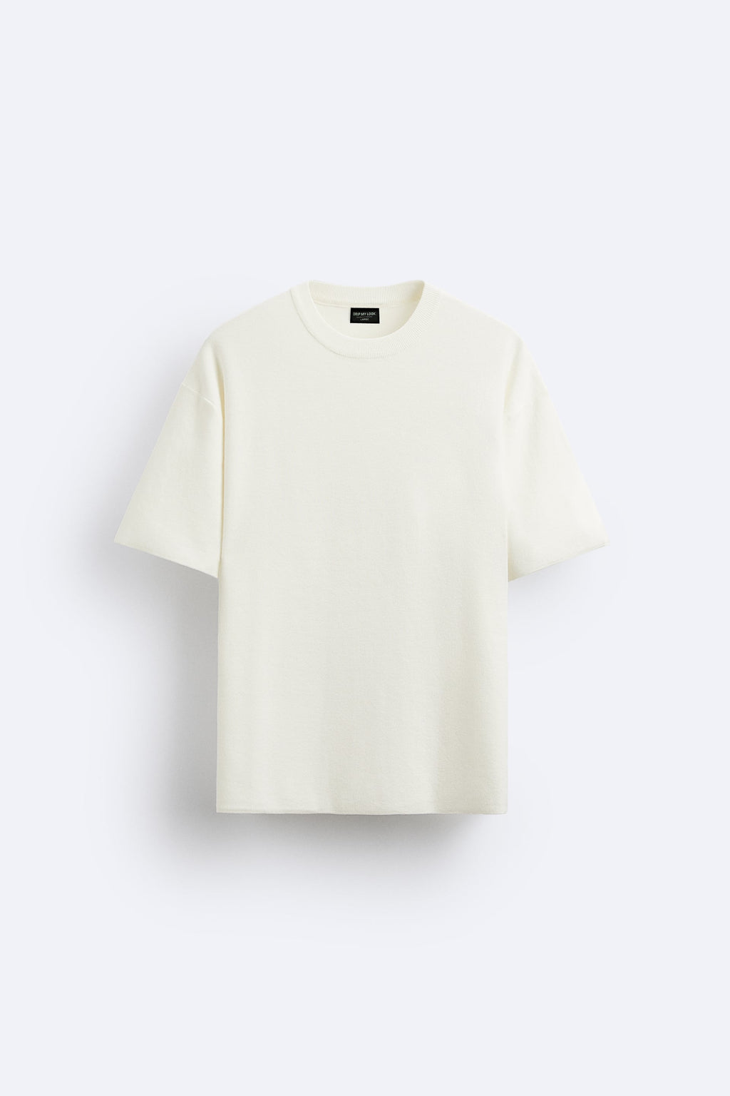 CREAM WHITE LOOSE FIT T-SHIRT
