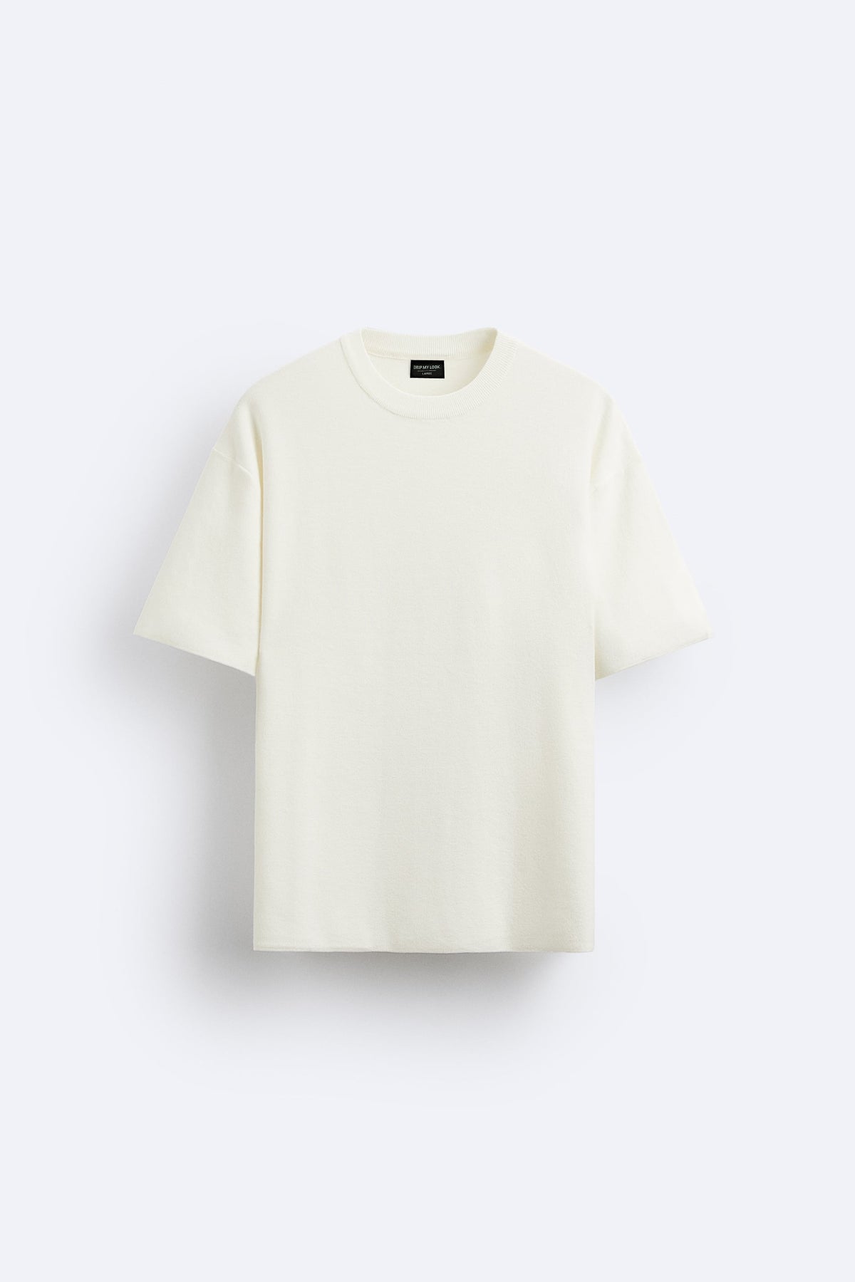 CREAM WHITE LOOSE FIT T-SHIRT