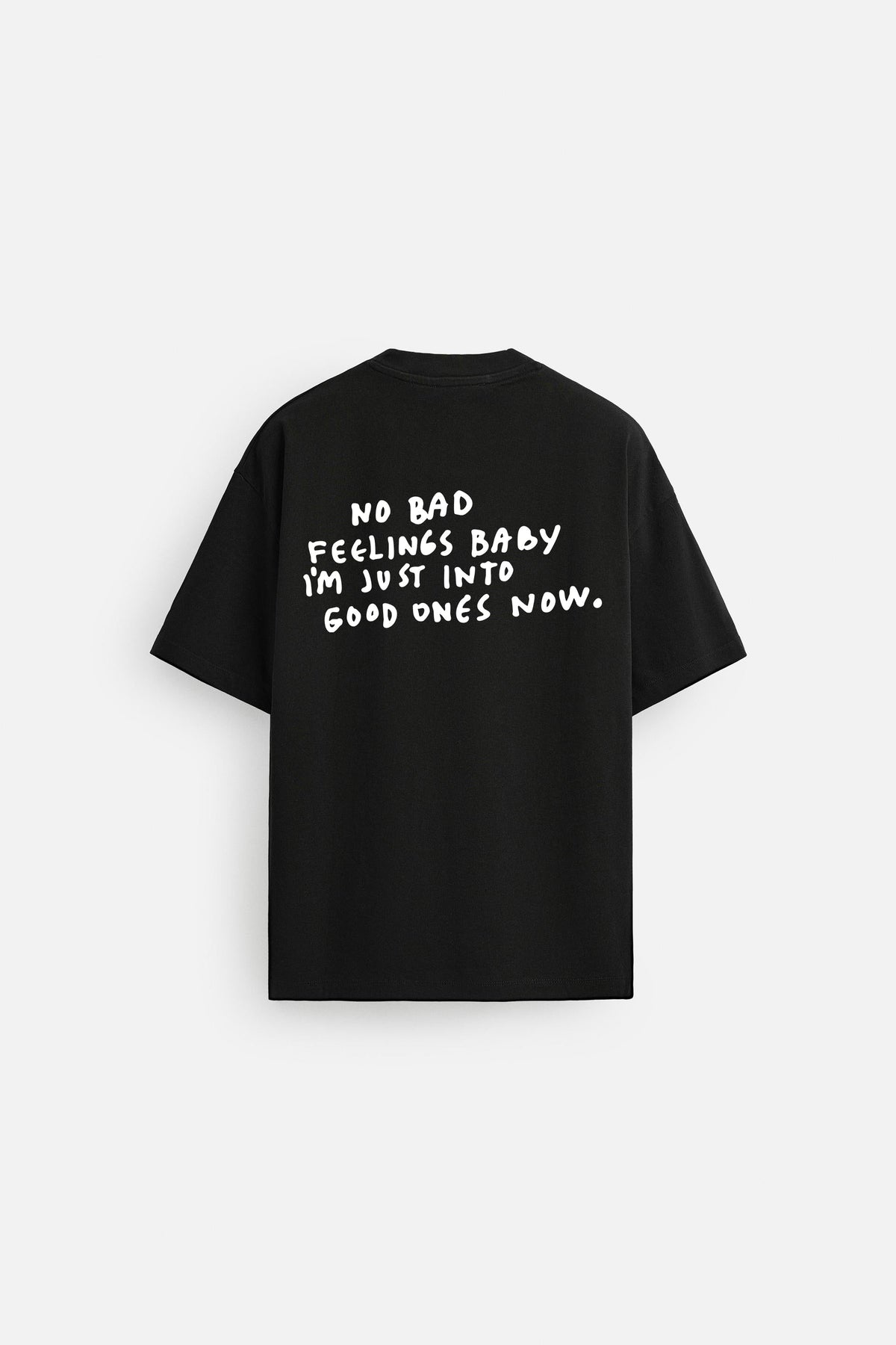 GOOD FEELING BLACK LOOSEFIT TSHIRT