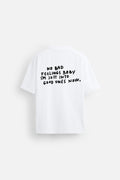 GOOD FEELING WHITE LOOSEFIT TSHIRT