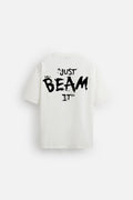 JUST BEAM IT TERRYKNIT OVERSIZED TSHIRT