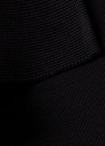 BLACK SUPER SOFT PIQUE KNIT REGULAR POLO SHIRT