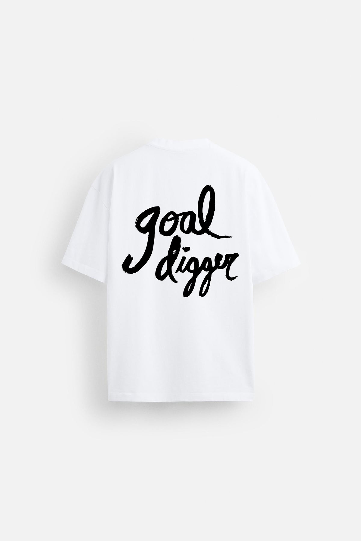 GOAL DIGGER WHITE LOOSEFIT TSHIRT