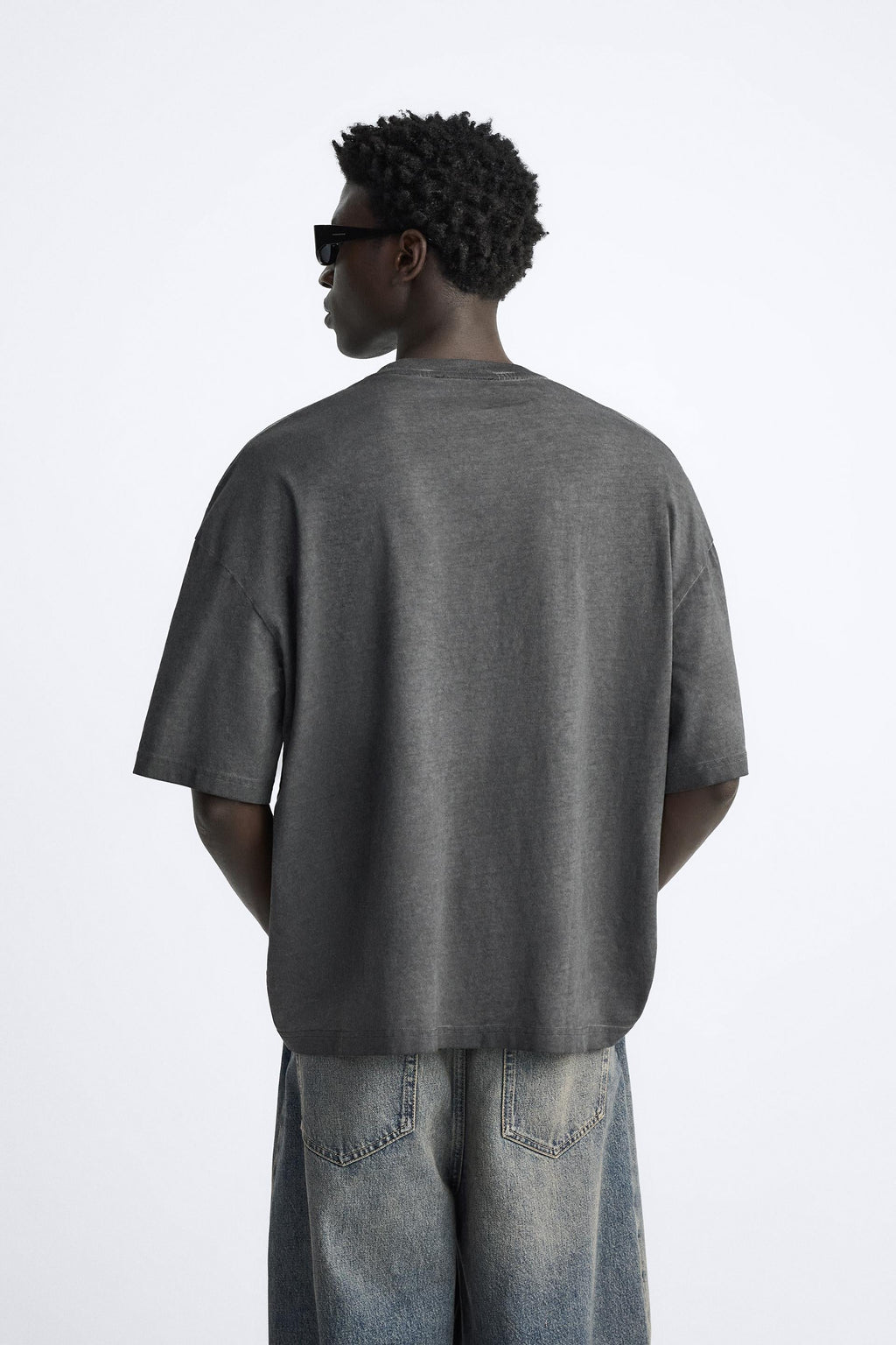 ROAD GREY ACID OVERSIZED T-SHIRT
