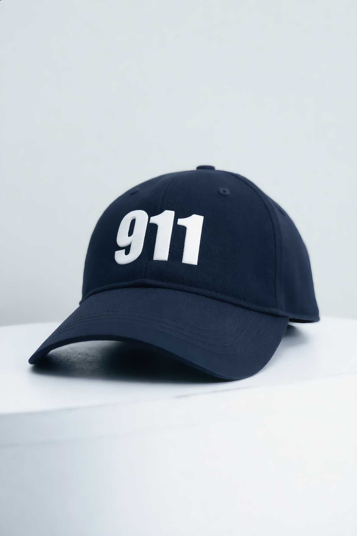 911 EMBROIDERY NAVY BASEBALL CAP