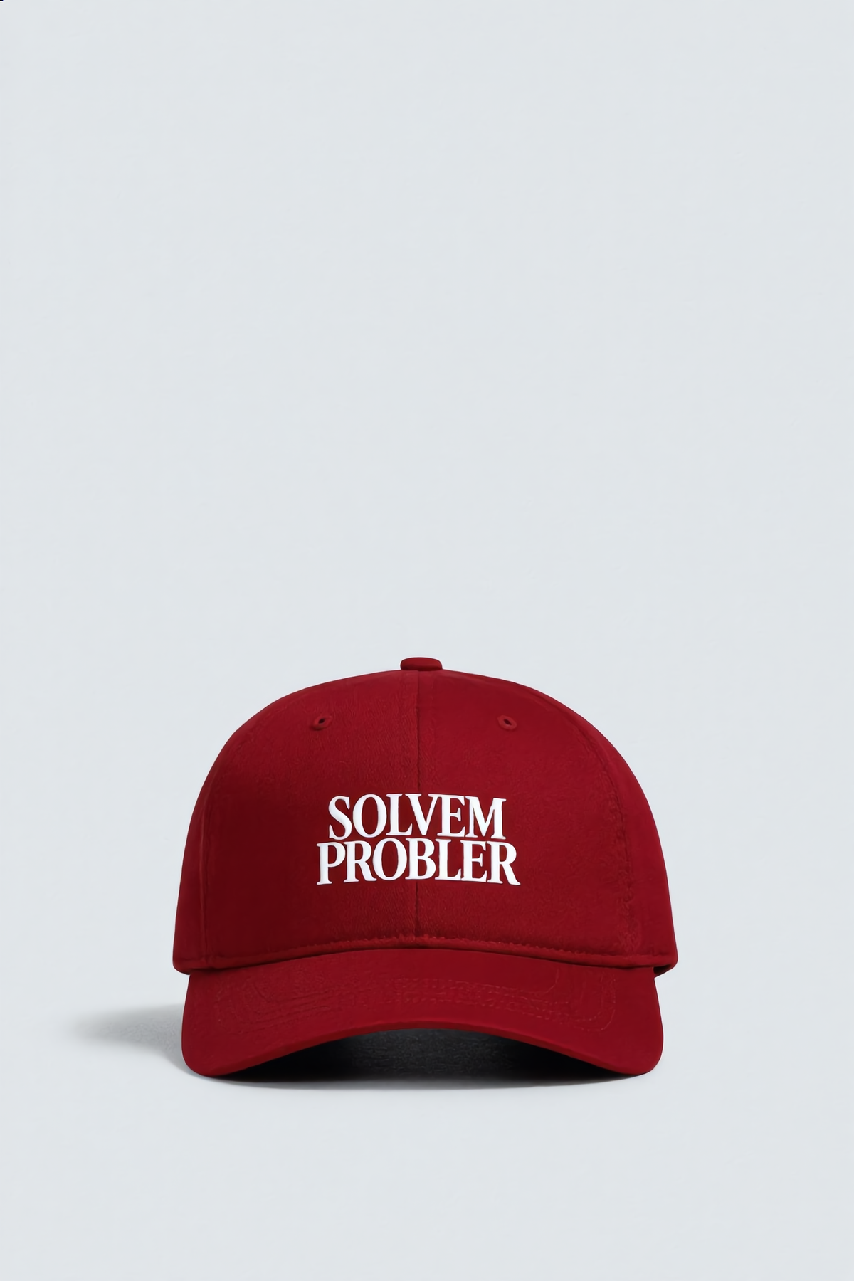 PROBLEM EMBROIDERY RED BASEBALL CAP