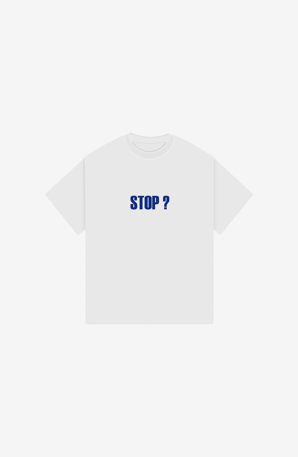STOP WHITE OVERSIZED T-SHIRT