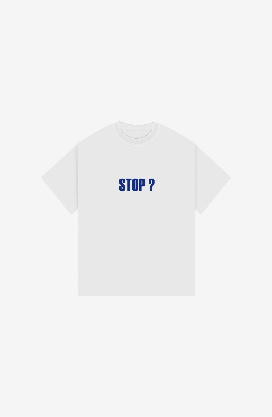 STOP WHITE OVERSIZED T-SHIRT