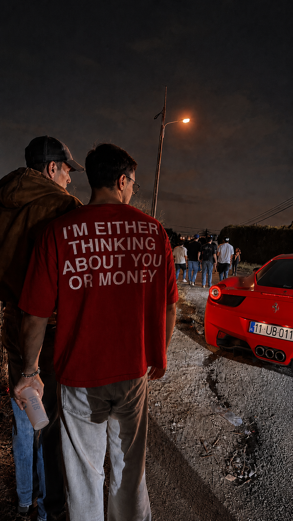 THINKING ABOUT MONEY OVERSIZED TSHIRT