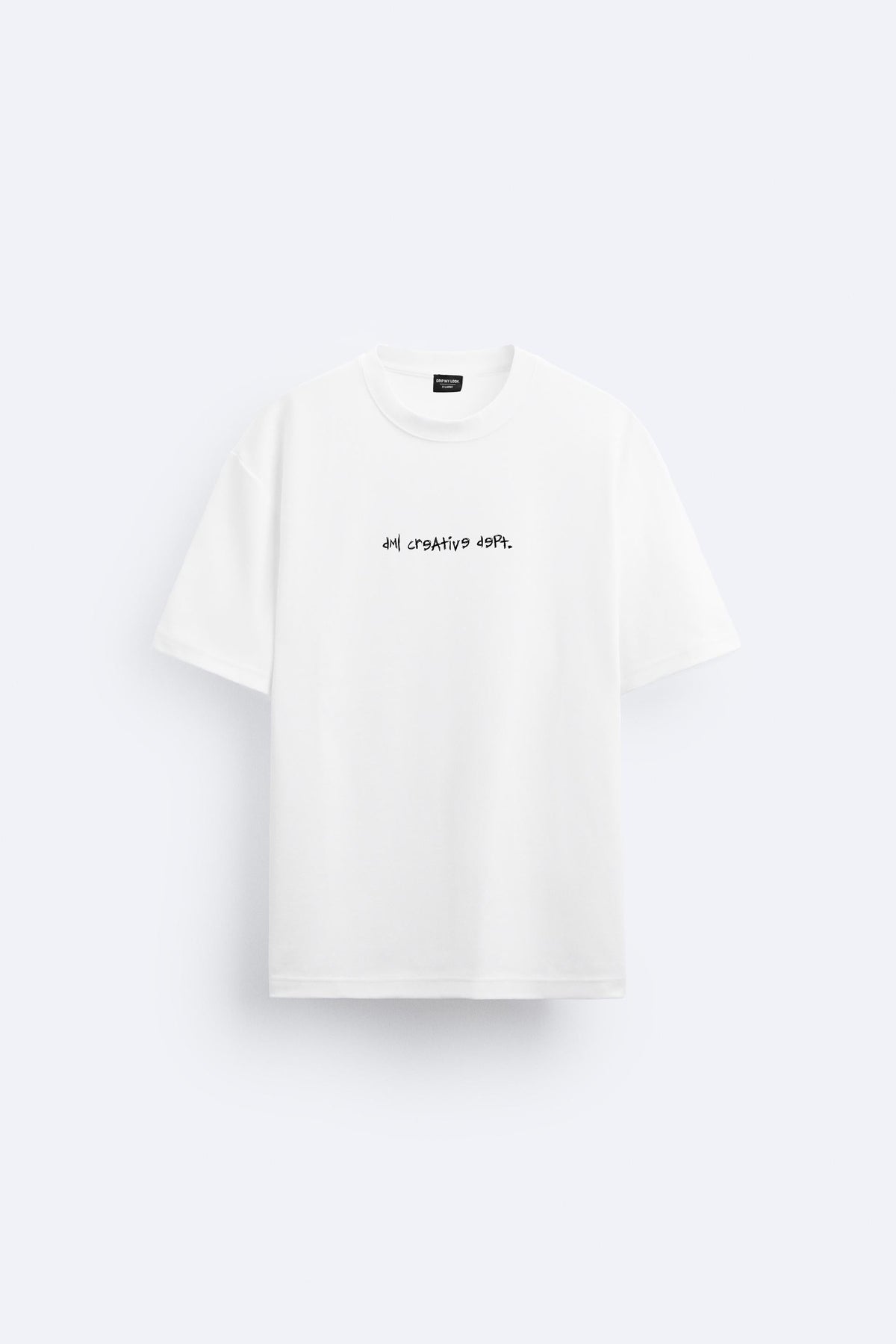 CHALK WHITE PORSCHE TSHIRT, FRENCH TERRY OVERSIZED T-SHIRT